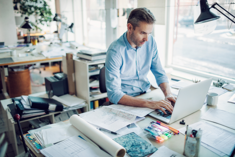 man on laptop