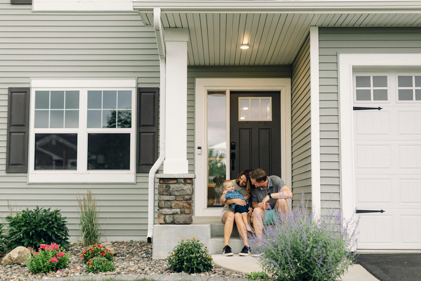 SPV’s & SPV MORTGAGES 1 Family sitting outside their new home