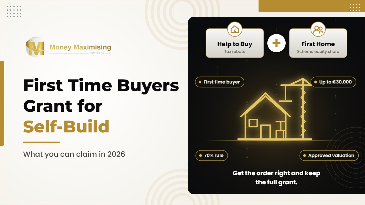 College Education Savings 10 First time buyers grant for self-build guide showing a young couple reviewing plans on their rural building site